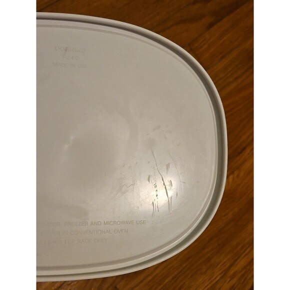 Corningware F-2-PC Oval French White Lid for 2.5qt/1.5qt Baking Dish - Picture 5 of 5